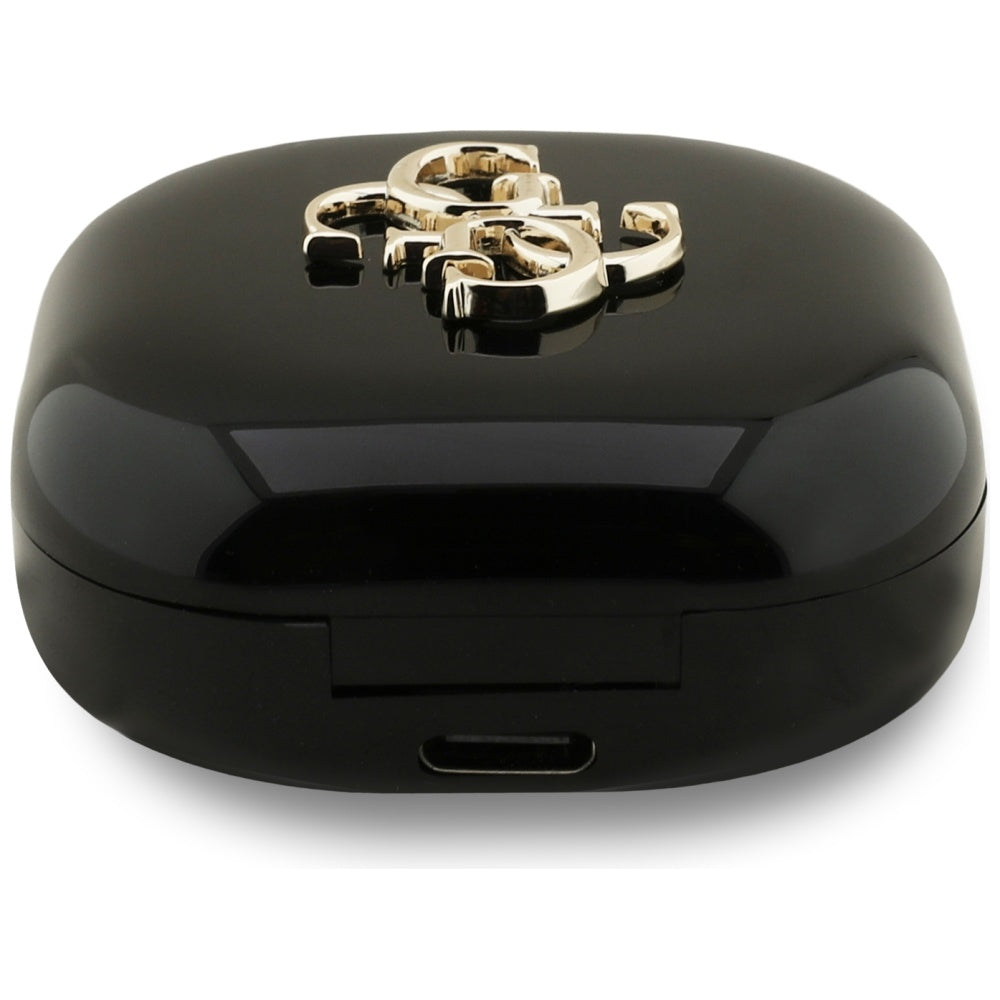 Handsfree Bluetooth Guess 4G Metal Logo, TWS, Schwarz