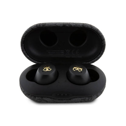 Handsfree Bluetooth Guess 4G Metal, TWS, Schwarz