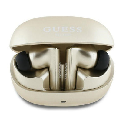Handsfree Bluetooth Guess Capsule Printed Logo, TWS, ANC, Gold