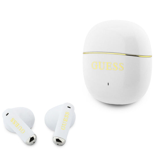 Bluetooth-Freisprecheinrichtung Guess Glossy Gold Line Classic, TWS, Weiß