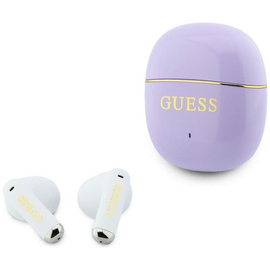 Freisprecheinrichtung Bluetooth Guess Glossy Gold Line Classic, TWS, Lila