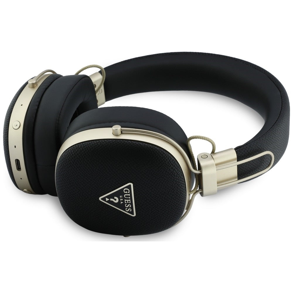 Freisprech-Bluetooth Guess geprägtes Dreieck-Logo, A2DP, Schwarz