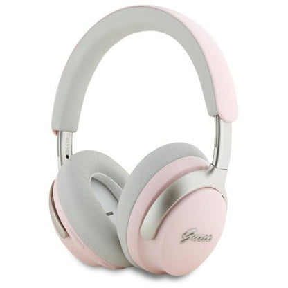 Handsfree Bluetooth Guess Metal Script Logo, A2DP, ANC, Rosa