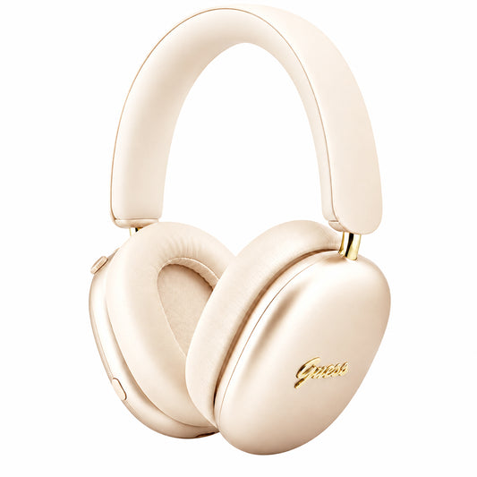 Guess Metal Script Logo Bluetooth-Freisprecheinrichtung, A2DP, Beige