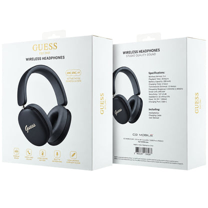 Bluetooth-Freisprecheinrichtung Guess Metal Script Logo, A2DP, Schwarz