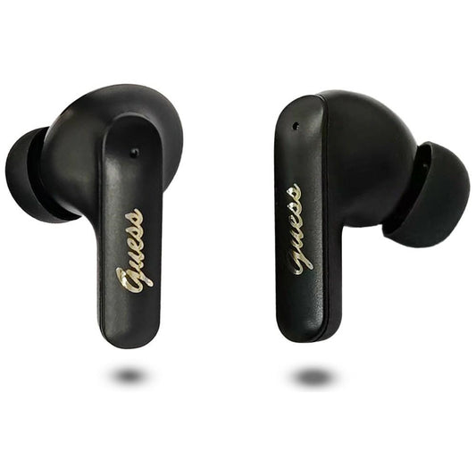 Handsfree Bluetooth Guess Script Metal Logo, TWS, Schwarz