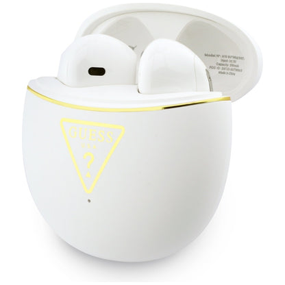 Handsfree Bluetooth Guess Script Print, TWS, Weiß
