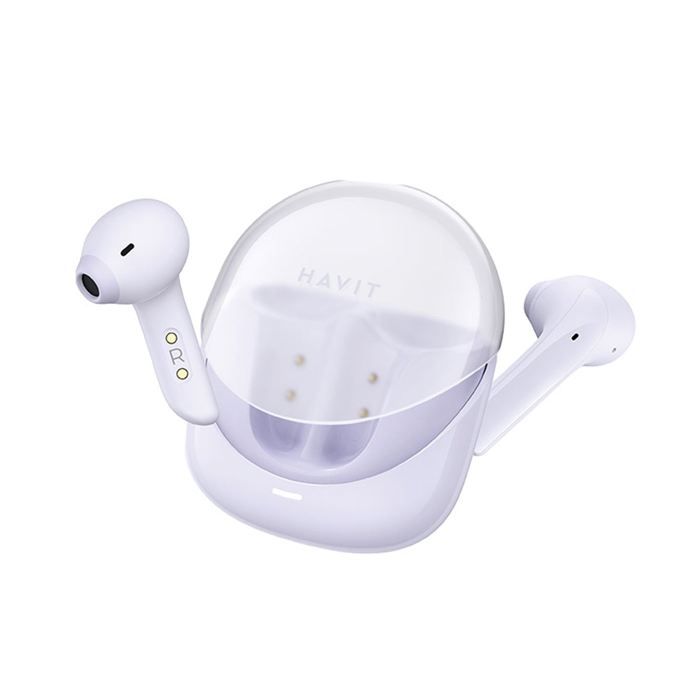 Handsfree Bluetooth HAVIT Modern Buds TW974, TWS, Lila
