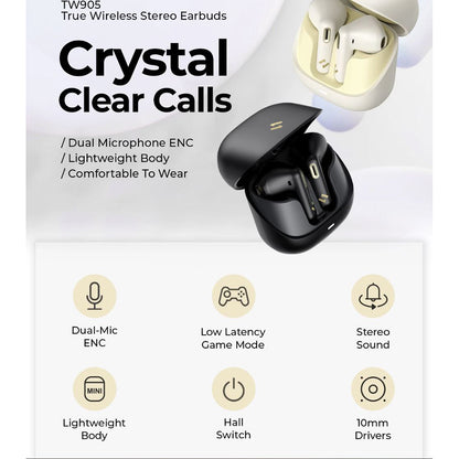 Handsfree Bluetooth HAVIT TW905, TWS, Beige