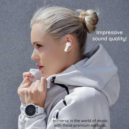 Handsfree Bluetooth HAVIT TW967 Pro, TWS, Rosa