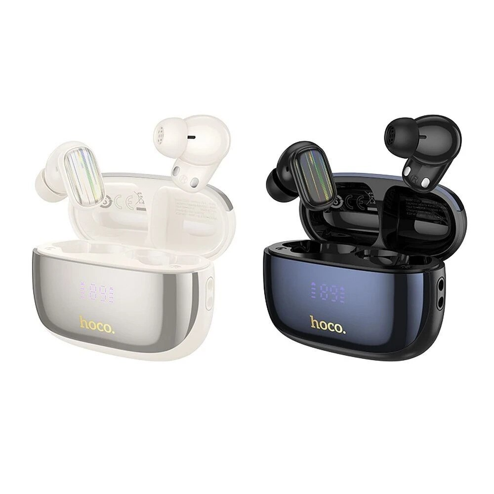 Handsfree Bluetooth HOCO EQ20, TWS, ANC, MultiPoint, Schwarz