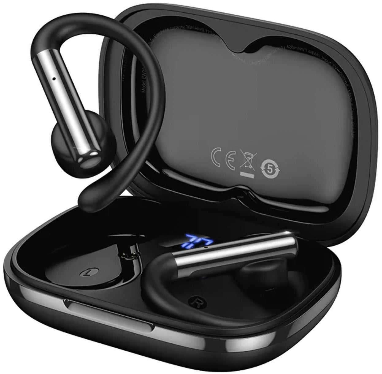 Handsfree Bluetooth HOCO EW206, TWS, Schwarz