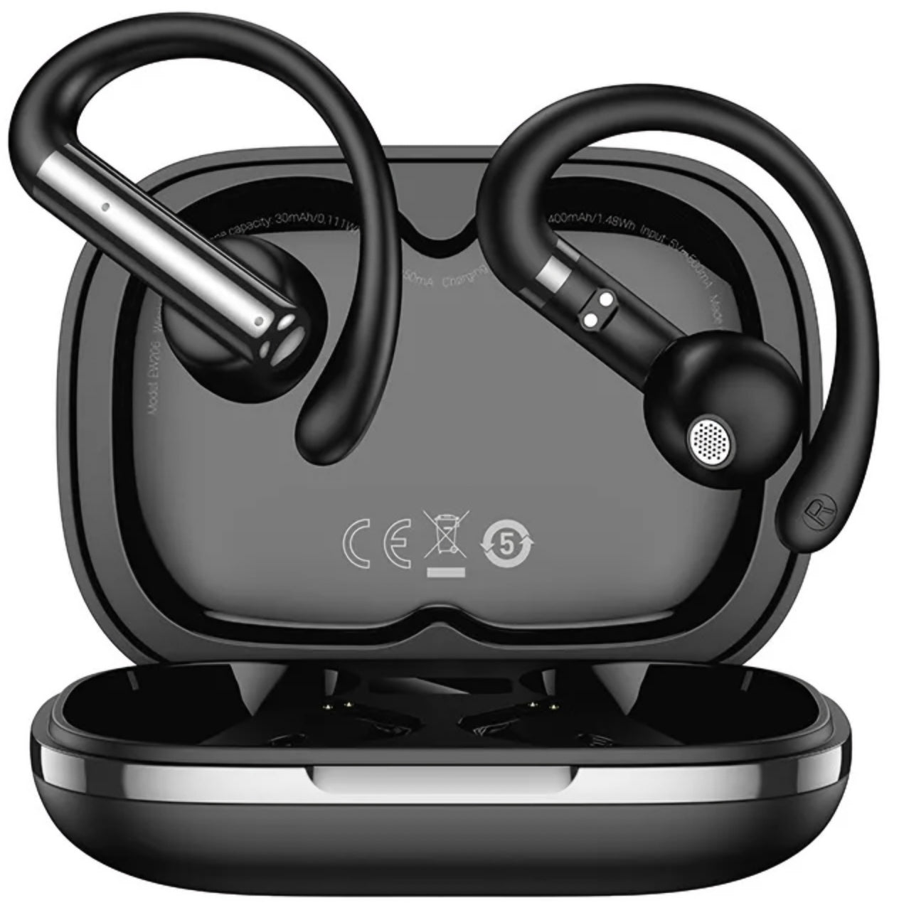 Handsfree Bluetooth HOCO EW206, TWS, Schwarz