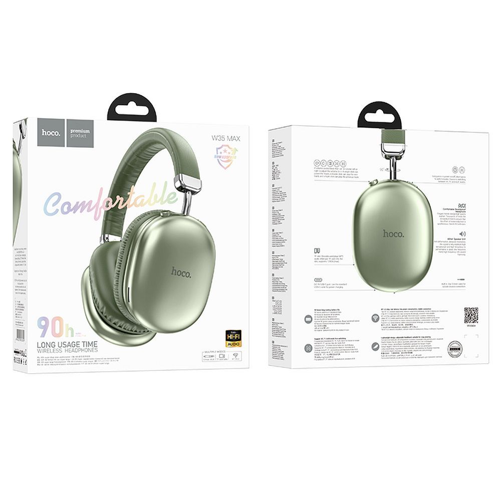 Handsfree Bluetooth HOCO W35 Max, A2DP, Grün