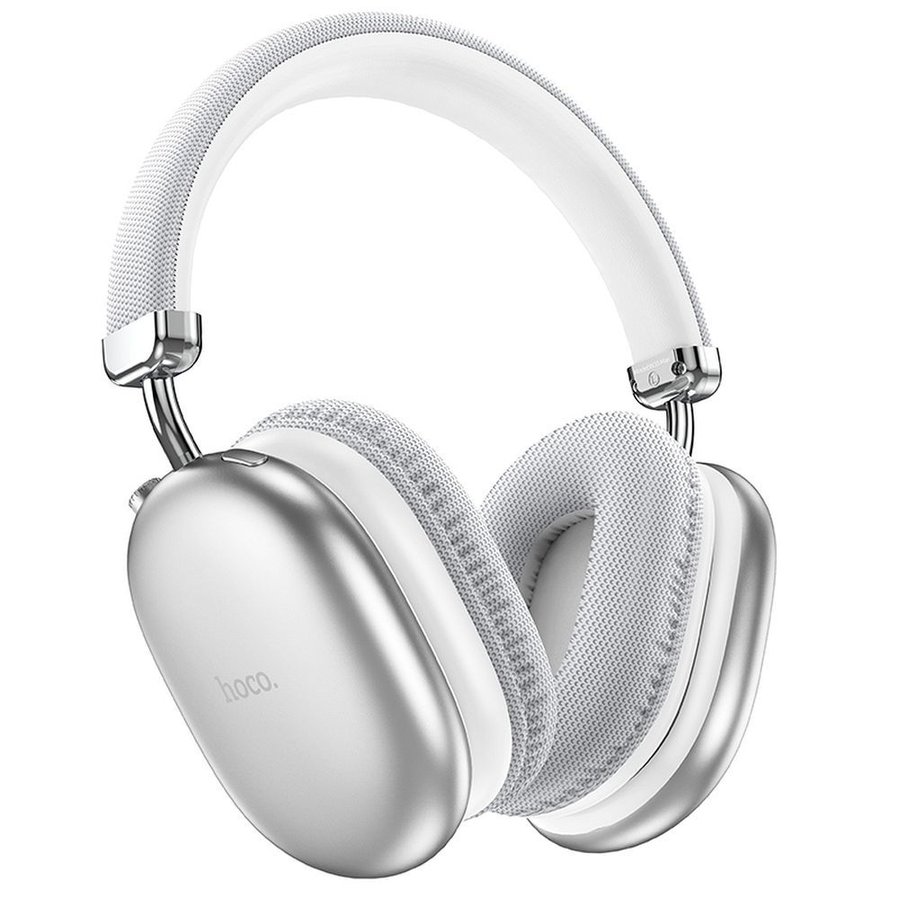 HOCO W35 Max Bluetooth Over-Ear Kopfhörer | Silber | 90h Akku | AUX & TF