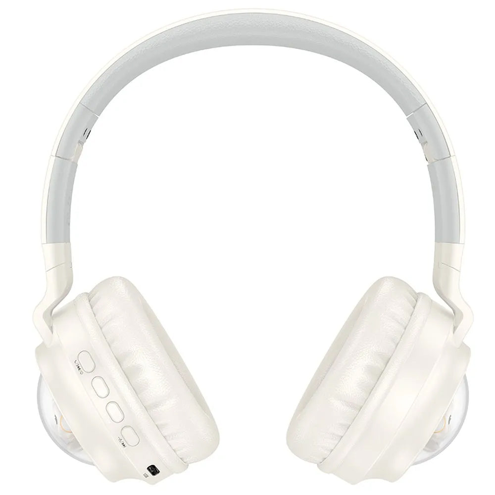 Handsfree Bluetooth HOCO W50 Kids Cute Cat, A2DP, Weiß