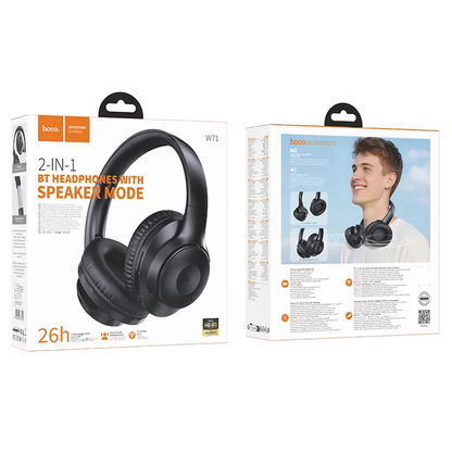 Handsfree Bluetooth HOCO W71, A2DP, Schwarz