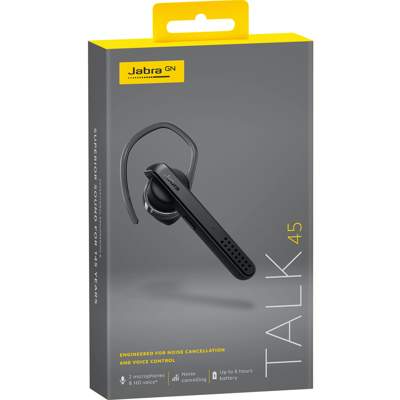 Freisprecheinrichtung Bluetooth Jabra Talk 45, A2DP, Schwarz, wiederversiegelt