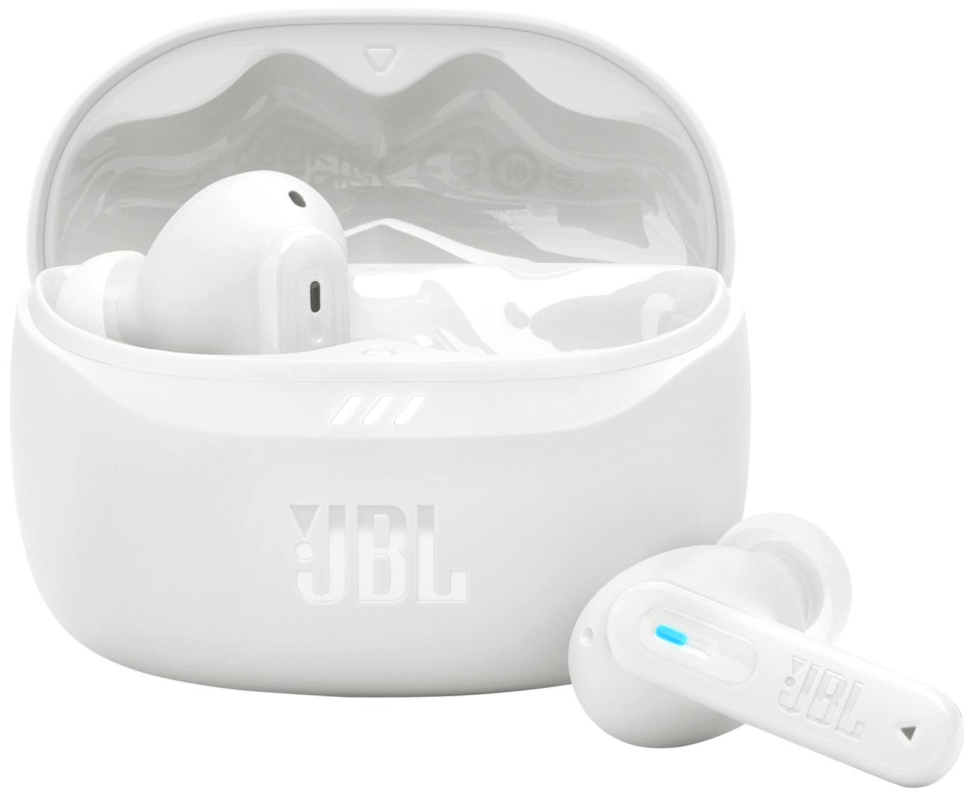 Bluetooth-Freisprecheinrichtung JBL Tune Beam 2, TWS, ANC, MultiPoint, Weiß JBLTBEAM2WHT