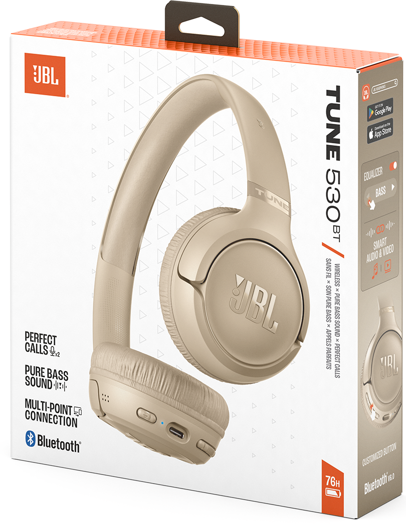 Freisprecheinrichtung Bluetooth JBL Tune 530BT, MultiPoint, A2DP, Beige JBLT530BTBEG