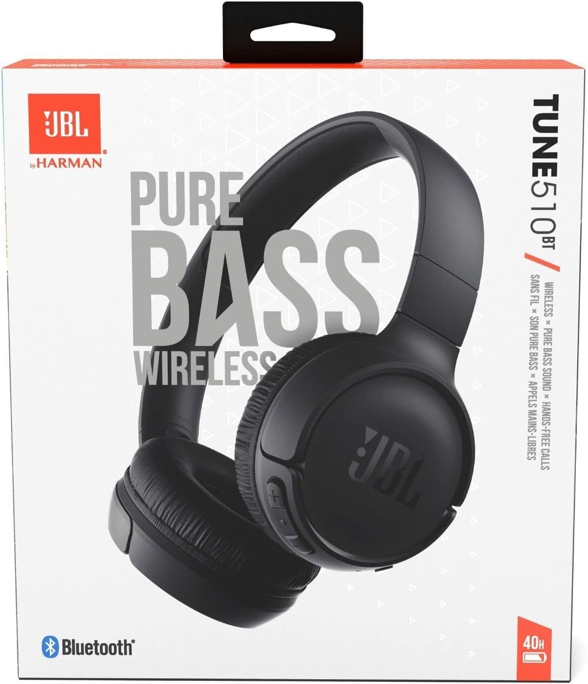 JBL Tune 510BT Bluetooth Kopfhörer | Schwarz | MultiPoint | 40h Akku