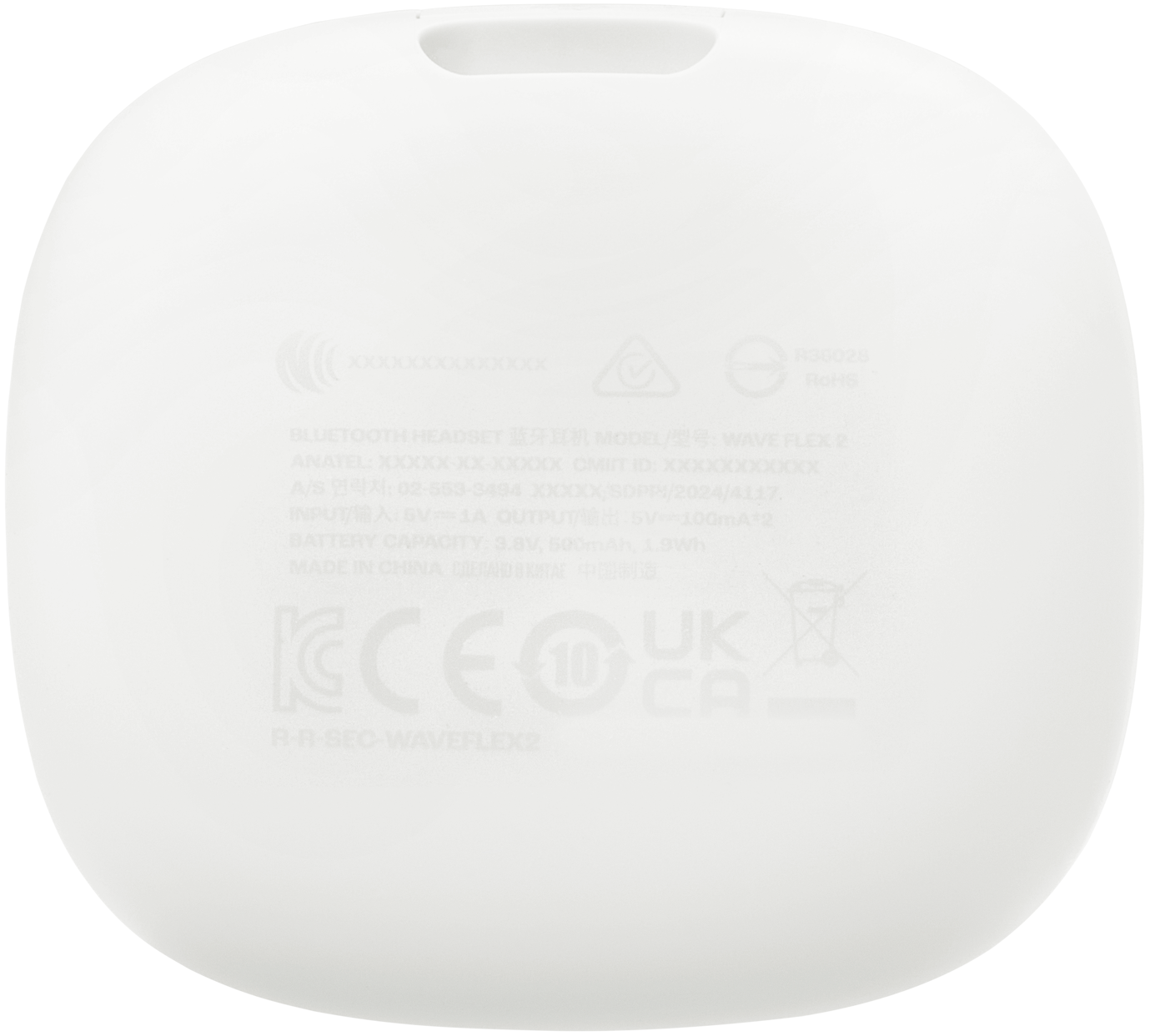 Handsfree Bluetooth JBL Wave Flex 2, TWS, ANC, MultiPoint, Weiß JBLWFLEX2WHT