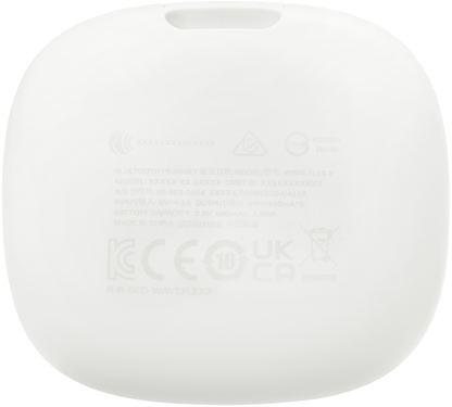 Handsfree Bluetooth JBL Wave Flex 2, TWS, ANC, MultiPoint, Weiß JBLWFLEX2WHT