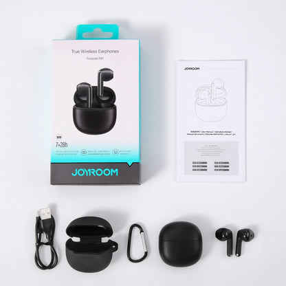 Bluetooth-Freisprecheinrichtung Joyroom Funpods JR-FB1 Neue Version, TWS, Schwarz