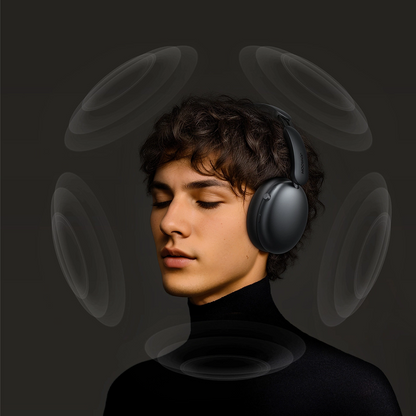 Bluetooth-Headset Joyroom JR-JH1, A2DP, ANC, Schwarz