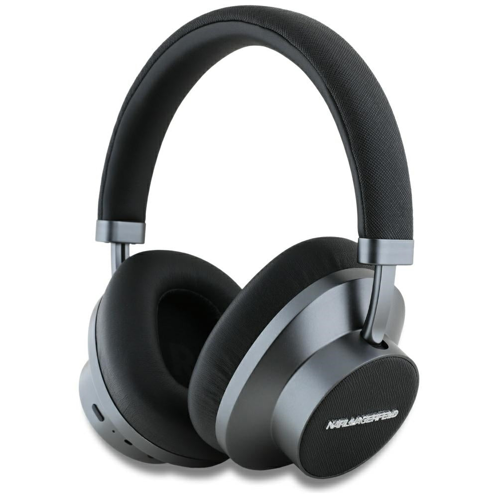 Bluetooth-Headset Karl Lagerfeld Saffiano Elongated, A2DP, ANC, Schwarz
