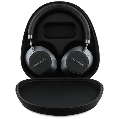 Bluetooth-Headset Karl Lagerfeld Saffiano Elongated, A2DP, ANC, Schwarz