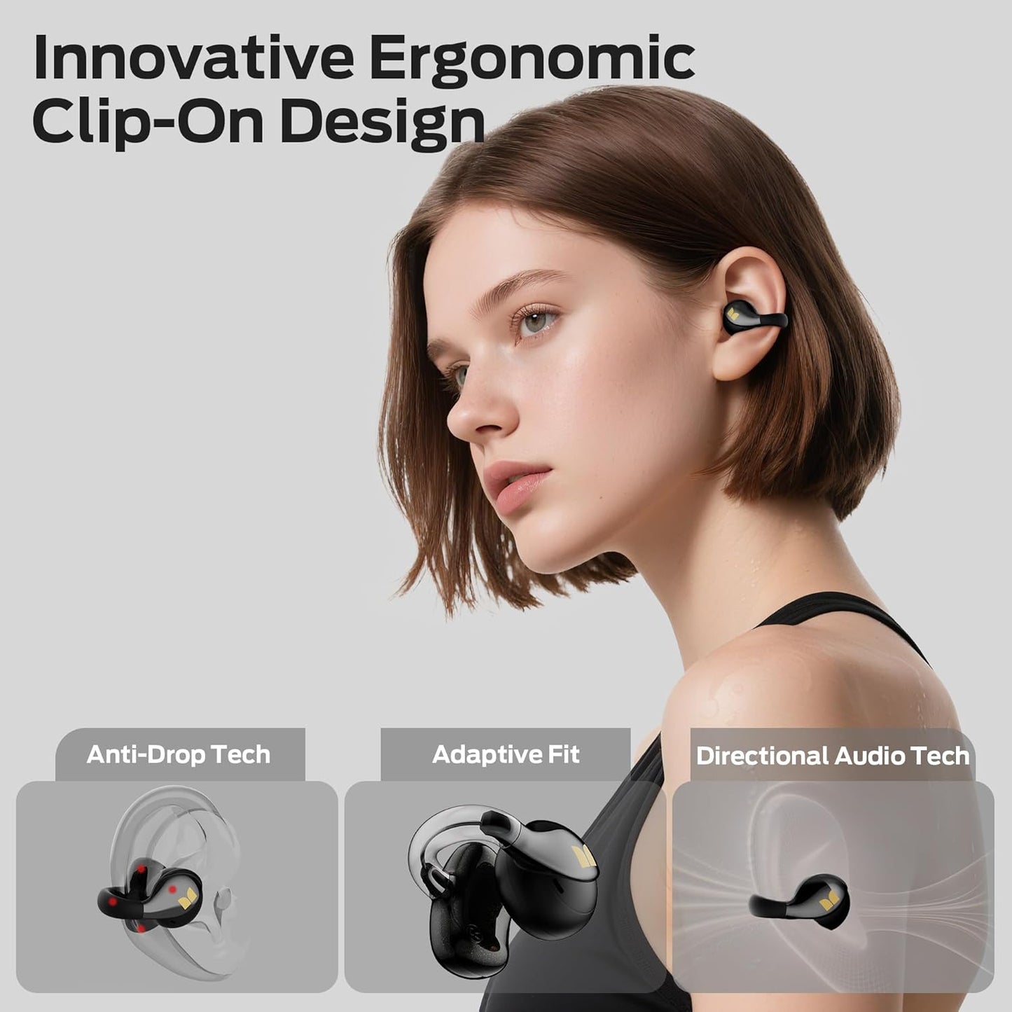 Bluetooth-Headset Monster AC225, TWS, Schwarz