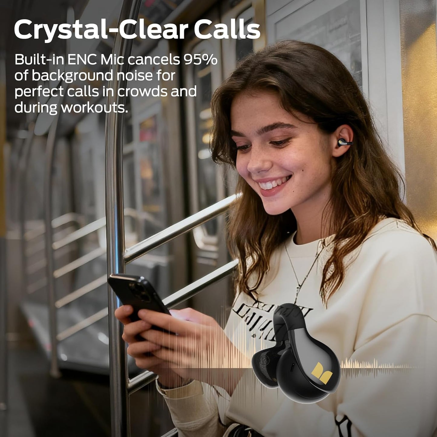 Bluetooth-Headset Monster AC225, TWS, Schwarz