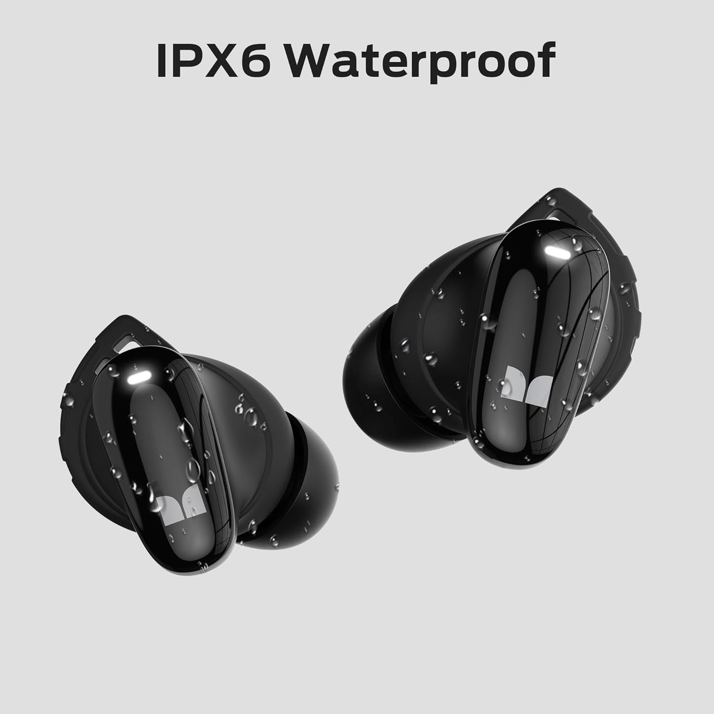 Bluetooth-Headset Monster N-Lite 206, TWS, Schwarz
