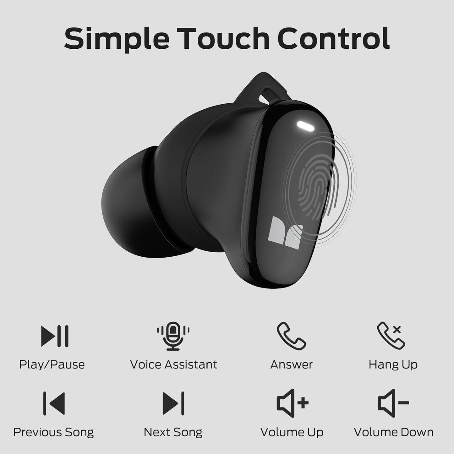 Bluetooth-Headset Monster N-Lite 206, TWS, Schwarz