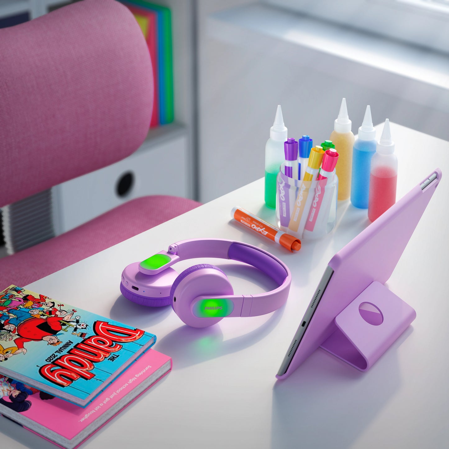 Handsfree Bluetooth Philips Kids, A2DP, Pink TAK4206PK/00