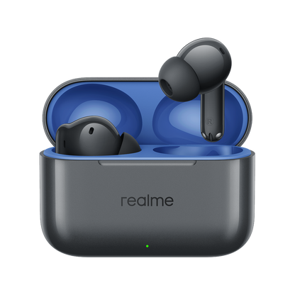 Handsfree Bluetooth Realme Buds T200, TWS, ANC, MultiPoint, Grau