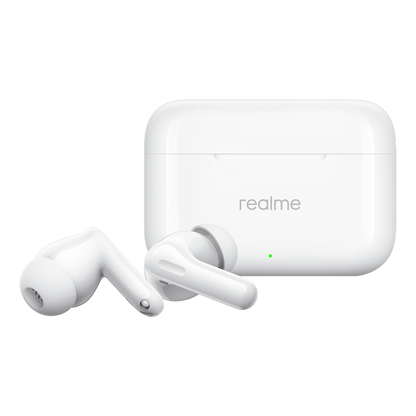 Bluetooth-Freisprecheinrichtung Realme Buds T200, TWS, ANC, MultiPoint, Weiß