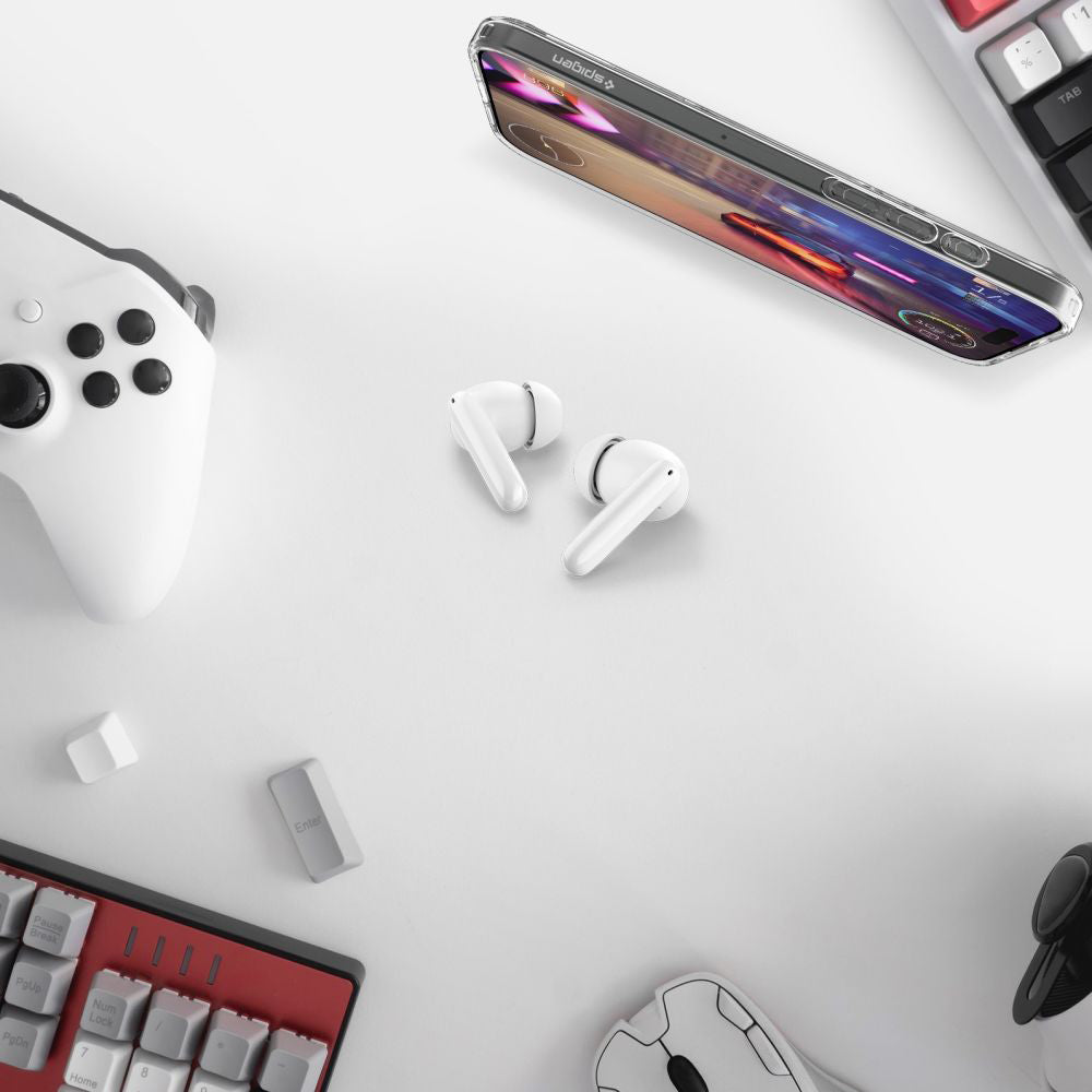 Handsfree Bluetooth Spigen SA2400, TWS, ANC, Weiß