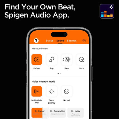 Handsfree Bluetooth Spigen SA2402, TWS, ANC, Schwarz