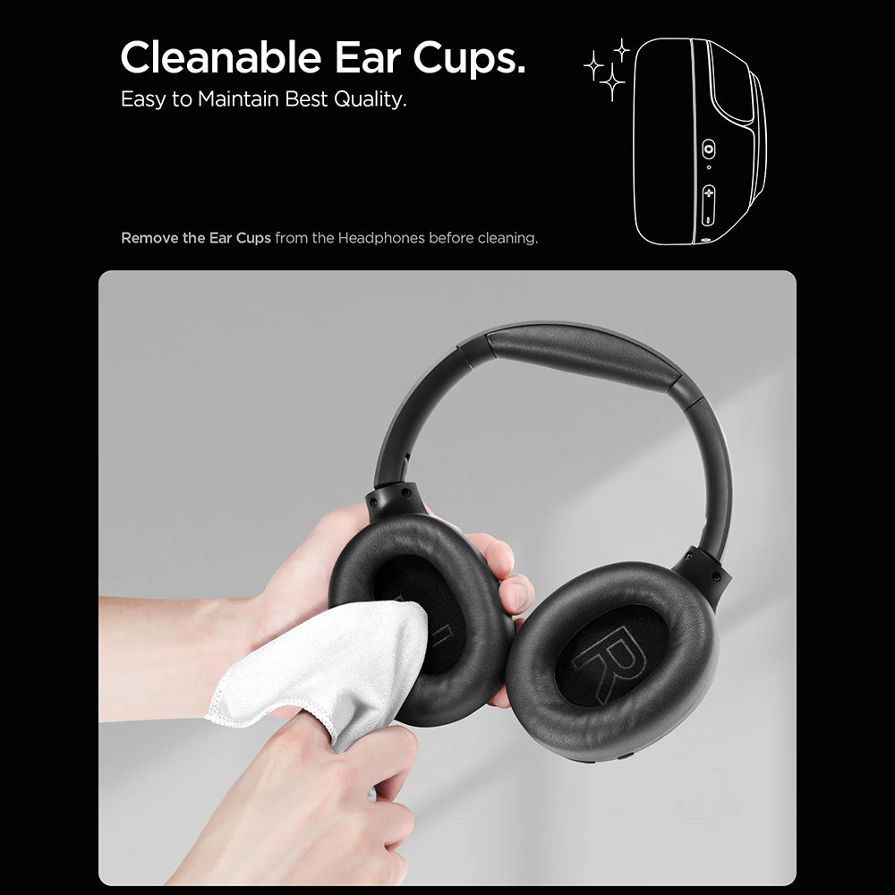 Handsfree Bluetooth Spigen SA2403, A2DP, ANC, Schwarz ASD09691