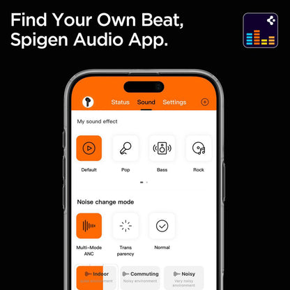 Handsfree Bluetooth Spigen SA2403, A2DP, ANC, Schwarz ASD09691