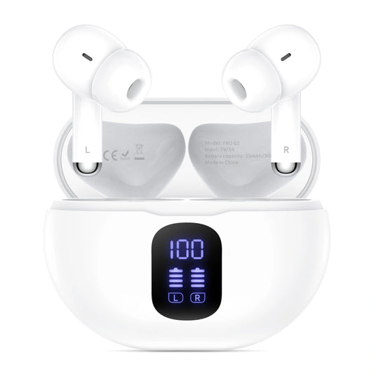 Bluetooth-Freisprecheinrichtung Tech-Protect Ultraboost Pro G2, TWS, Weiß