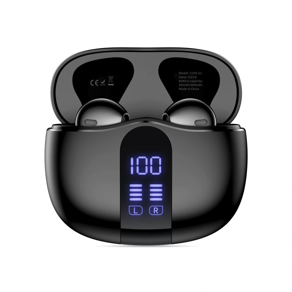 Bluetooth-Headset Tech-Protect Ultraboost Core G2, TWS, Schwarz