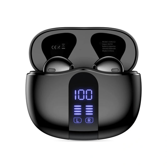 Bluetooth-Headset Tech-Protect Ultraboost Core G2, TWS, Schwarz