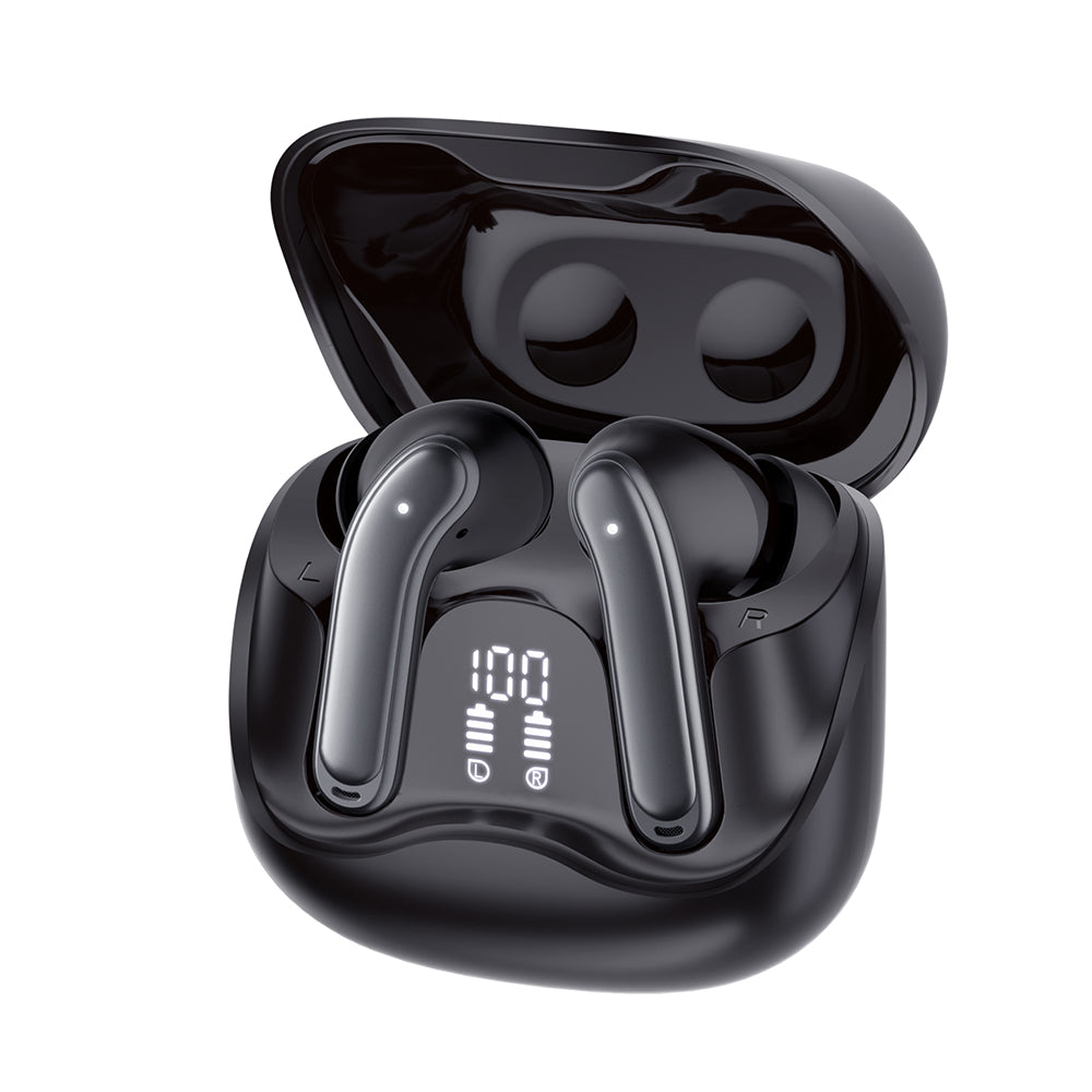 Handsfree Bluetooth Techsuit CW5 EchoFit Pro, TWS, ANC, MultiPoint, Black