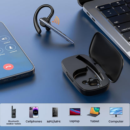Freisprech-Bluetooth Techsuit Vocelis Pro CB4, A2DP, Blau