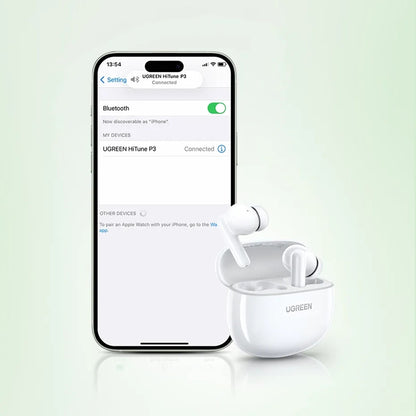 Handsfree Bluetooth UGREEN HiTune P3 WS207, TWS, MultiPoint, Weiß