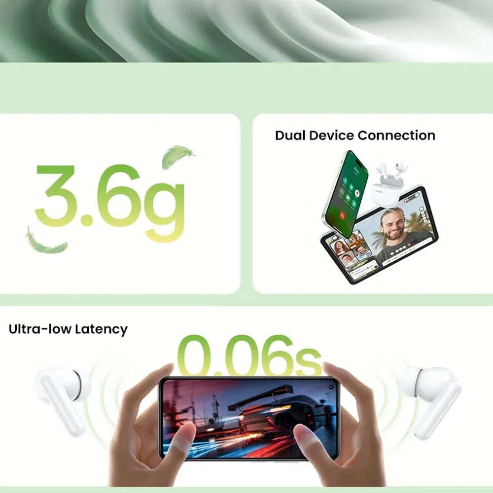 Handsfree Bluetooth UGREEN HiTune P3 WS207, TWS, MultiPoint, Weiß