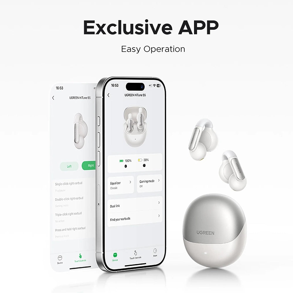 Handsfree Bluetooth UGREEN HiTune S5 True WS210, TWS, Weiß
